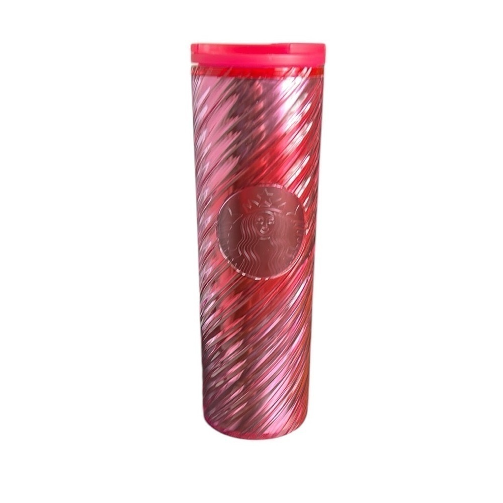 Starbucks 2022 Holiday Candy Cane Swirl Acrylic 16 Oz Tumbler